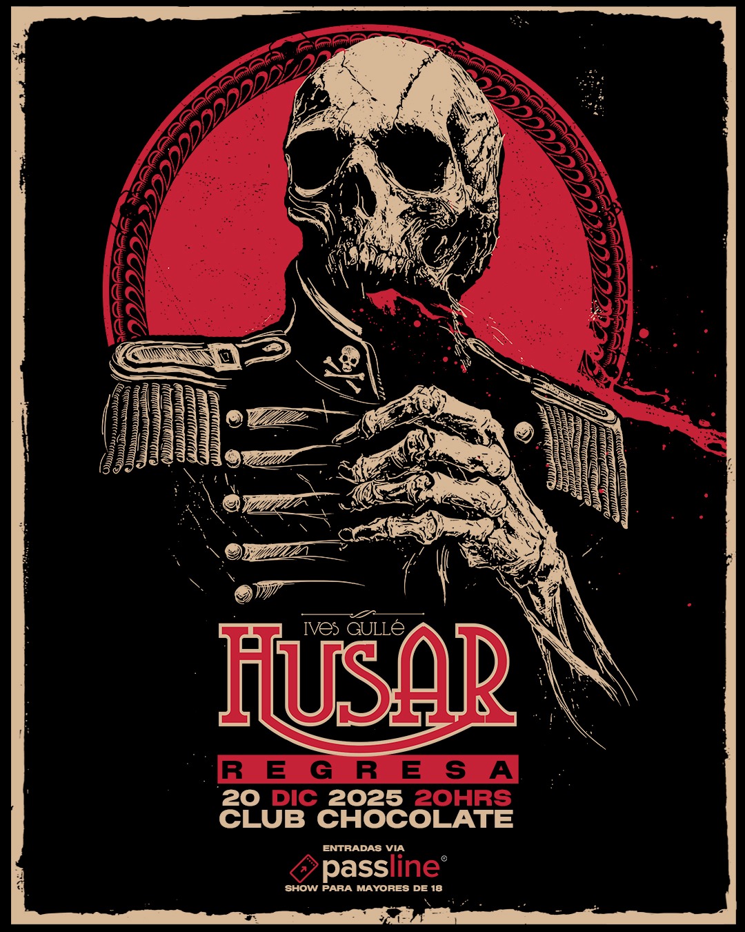 Húsar regresa a los escenarios el 20 de diciembre